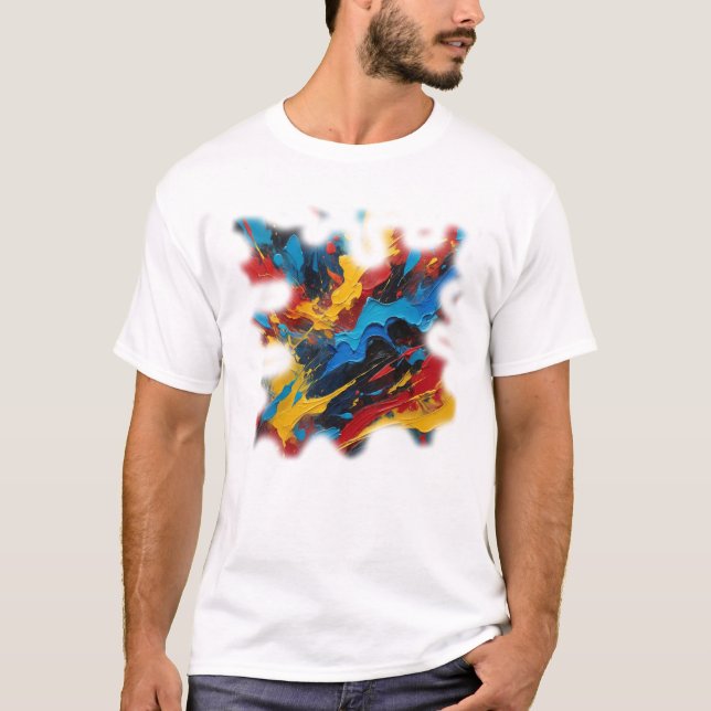 T-shirt Camiseta Masculina Básica Arte Expressão (Devant)