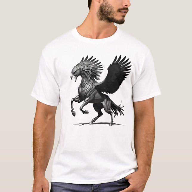 T-shirt Camiseta Masculina Básica Cavalo Águia-2 (Devant)