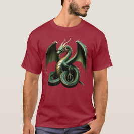 T-shirt Camiseta Masculina Básica Dragão Cobra