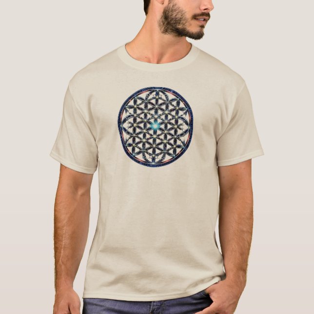 T-shirt Camiseta Masculina Básica Flôr da Vida-11 (Devant)