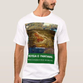 T-shirt Camiseta Masculina Básica Via Pantanal Jacaré
