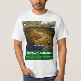 T-shirt  Camiseta Masculina Value Via Pantanal Jacaré