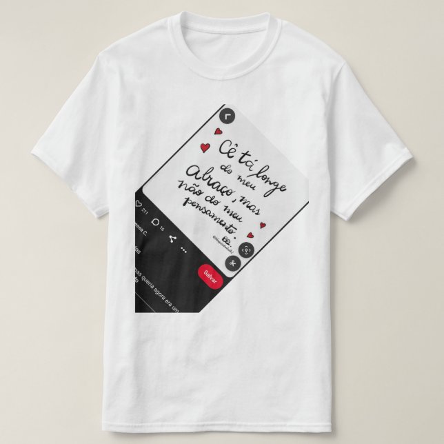 T-shirt Camiseta Masculino gola canoa simples  (Design devant)