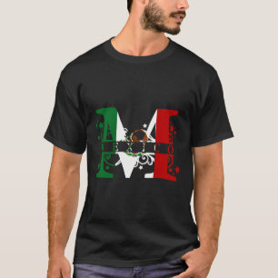 T-shirt Camiseta Mexique Con Bandera Orgullo Mexicano Mexi