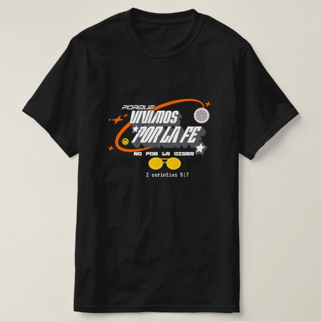 T-shirt Camiseta para hombres bienaventurados (Design devant)