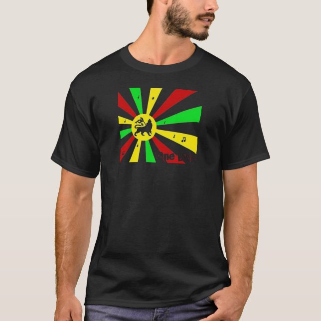 T-shirt Camiseta reggae estilo bandeira  (Devant)