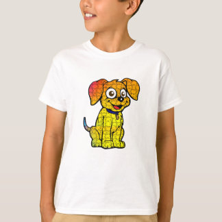 T-shirt Camiseta (T-shirt) Infantil Quebra-Cabeça Cachorro
