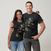 Camiseta (T-shirt) Moto Steampunk