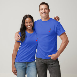 T-shirt Camiseta (T-shirt) Semicolcheia Vermelha