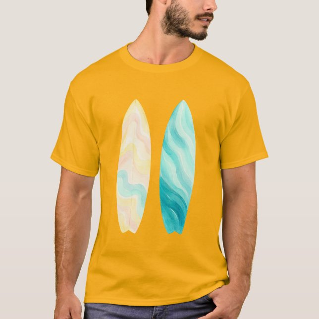 T-shirt Camiseta Tablas a todo color  (Devant)
