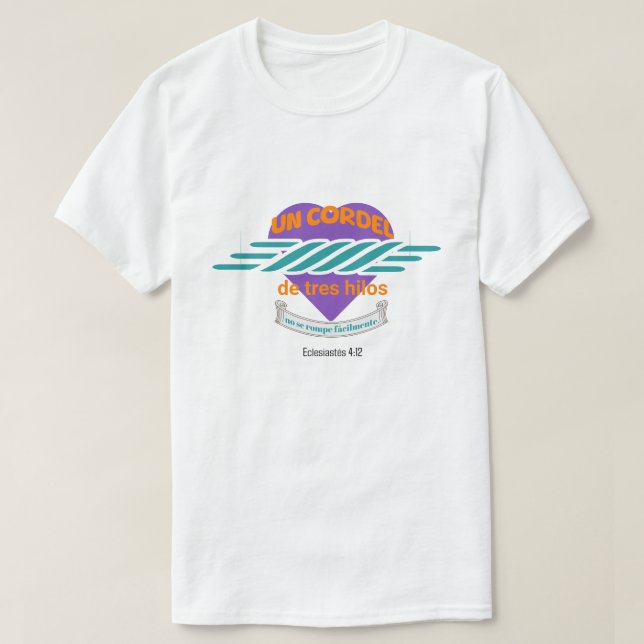 T-shirt Camisetas bienaventurados, parejas fortalecidas (Design devant)