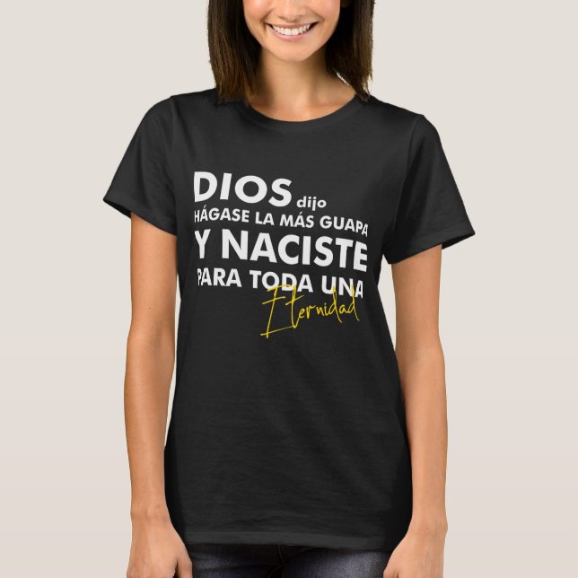 T-shirt Camisetas cristianas mujer Regalo para novia San (Devant)
