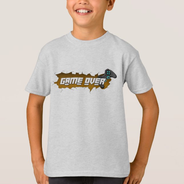 T-shirt Camisetas de Video Juegos para niños - Game Over (Devant)