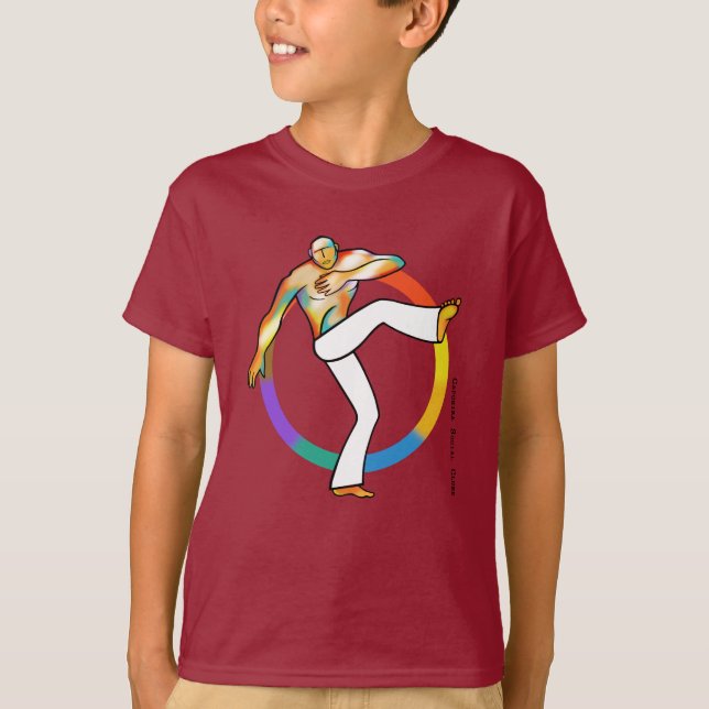 T-shirt Camisetas para crianças com desenhos de capoeira (Devant)