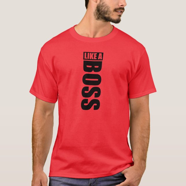 T-shirt Camisole « LIKE BOSS " (Devant)