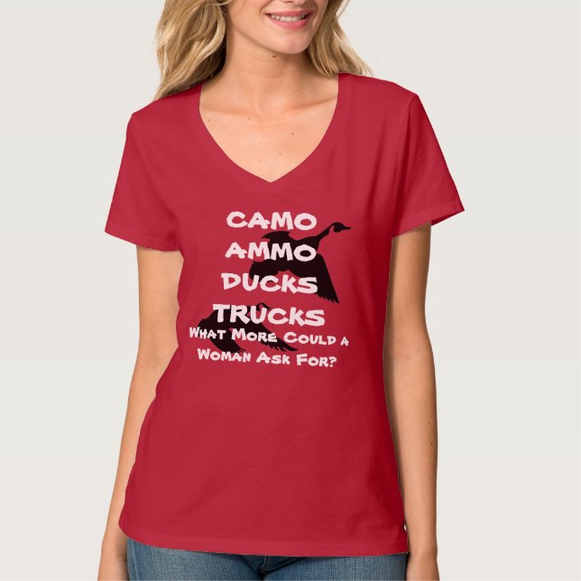 T-SHIRT CAMO-AMMO-DUCKS-TRUCKS (Devant)