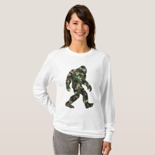T-shirt Camo Bigfoot Sasquatch