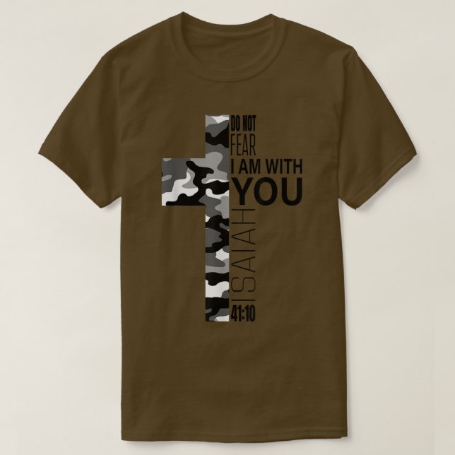 T-shirt Camo Blanc Ne Crains Pas Les Couples Chrétiens Ver (Design devant)