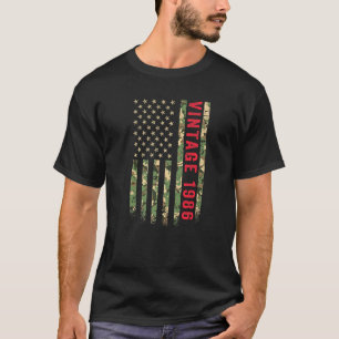 T-shirt Camo Drapeau Américain vintage 1986 36 ans 36ème