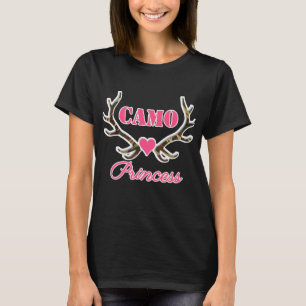 T-shirt Camo Princess Antlers Camouflage rose