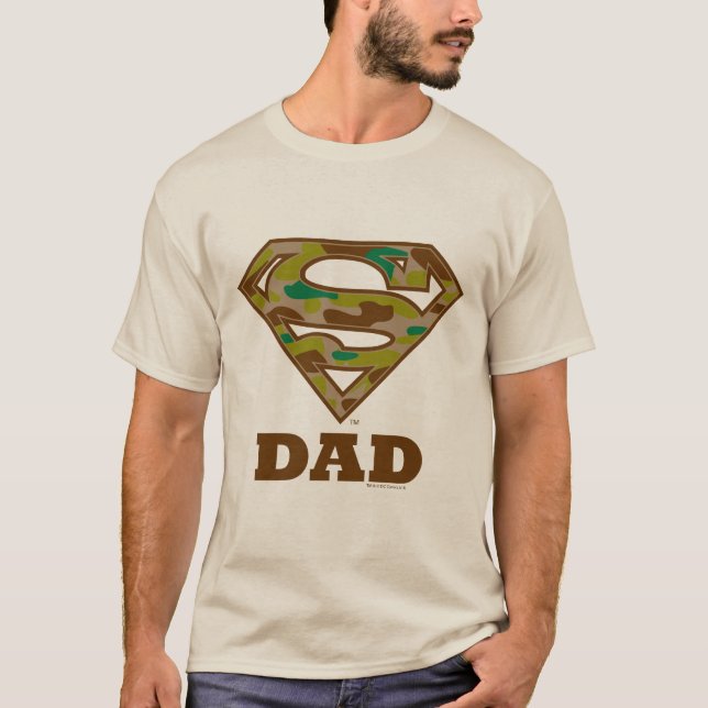 T-shirt Camo Super Papa (Devant)