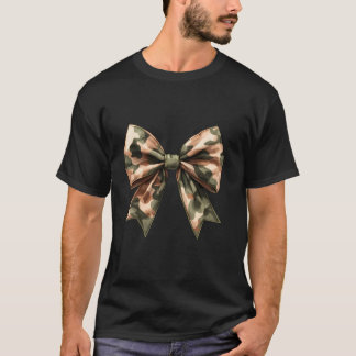 T-shirt Camouflage Camo Bow Coquette Chasse aux Bow Femmes