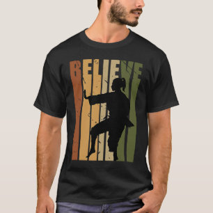 T-shirt Camouflage Enfants Rétro Karate Motivant Croire Pr