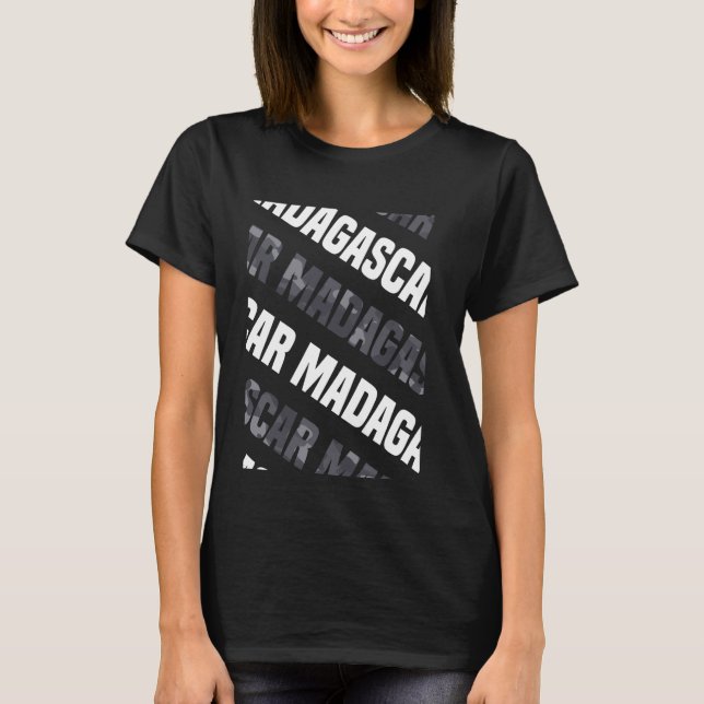 T-shirt Camouflage gris Motif Camo Madagascar (Devant)