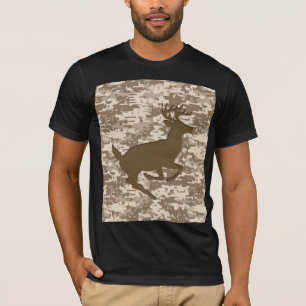 T-shirt Camouflage numérique beige du désert Motif de camé