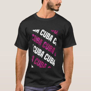 T-shirt Camouflage rose Motif Cuba
