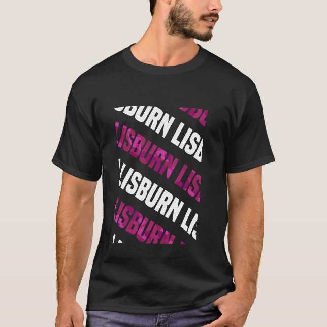 T-shirt Camouflage rose Motif Lisburn (Devant)
