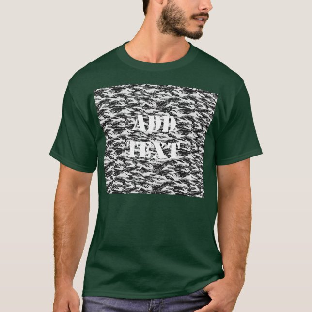 T-shirt Camouflage urbain Tigerstripe - noir & gris (Devant)