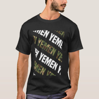 T-shirt Camouflage vert du Motif Camo du Yémen