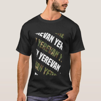 T-shirt Camouflage vert du Motif de Yerevan Camo