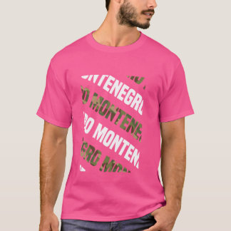 T-shirt Camouflage vert du Motif monténégrin