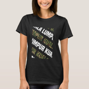 T-shirt Camouflage vert Motif de Kuala Lumpur