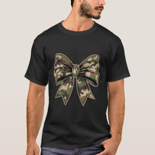 T-shirt Camouflage Vieux Camo Bow Camo Coquette Chasse aux