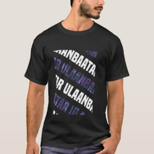 T-shirt Camouflage violet du Motif d'Oulan-Bator