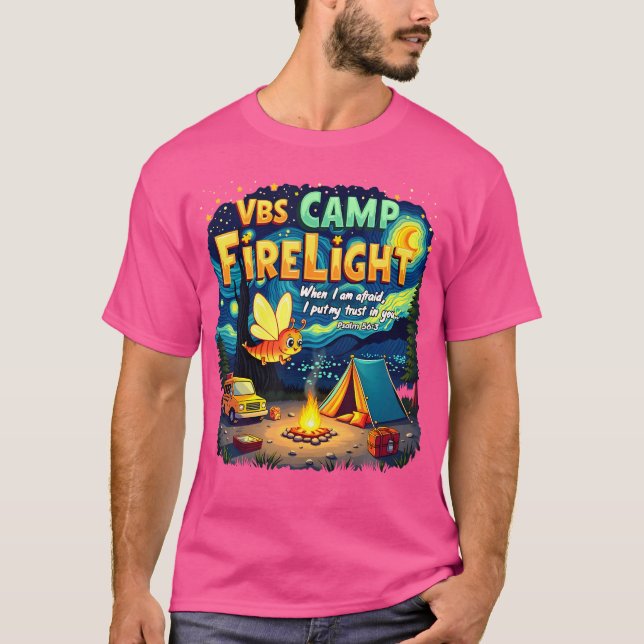 T-shirt Camp 2025 Vbs Camp Firelight Camp Vacation Bible S (Devant)