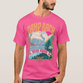 T-shirt Camp Bach 2025 Équipe de la Mariée Rétro Camping E