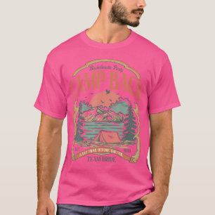 T-shirt Camp Bach Vintage Team Bride Camping Enterrement d