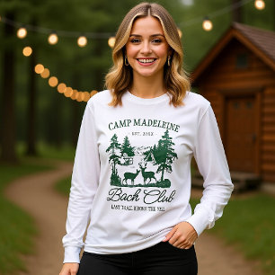 T-shirt Camp Bachelorette Mountain Deer Dernier Trail Camp