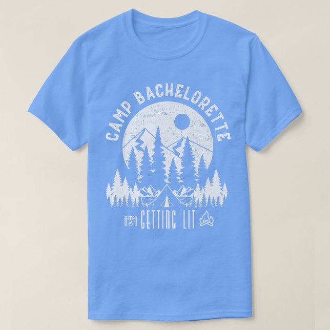 T-shirt Camp Bachelorette Obtenir Hittement Mariée Fête Ma (Design devant)