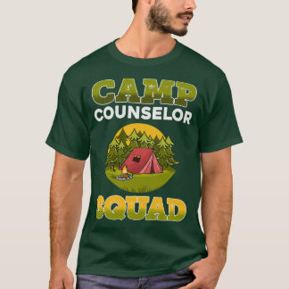 T-shirt Camp Counselers Squad Camping Cadeau graphique pou