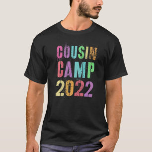 T-shirt Camp Cousin 2022 Grand-mère Grand-père Camp d'été