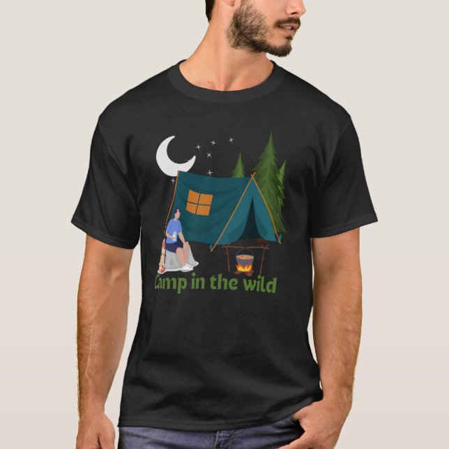 T-shirt "Camp Dans Le Far" (Devant)