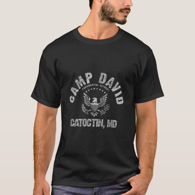 T-shirt Camp David Presidential Retreat Distressed (Devant)