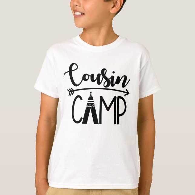 T-shirt Camp de cousin (Devant)