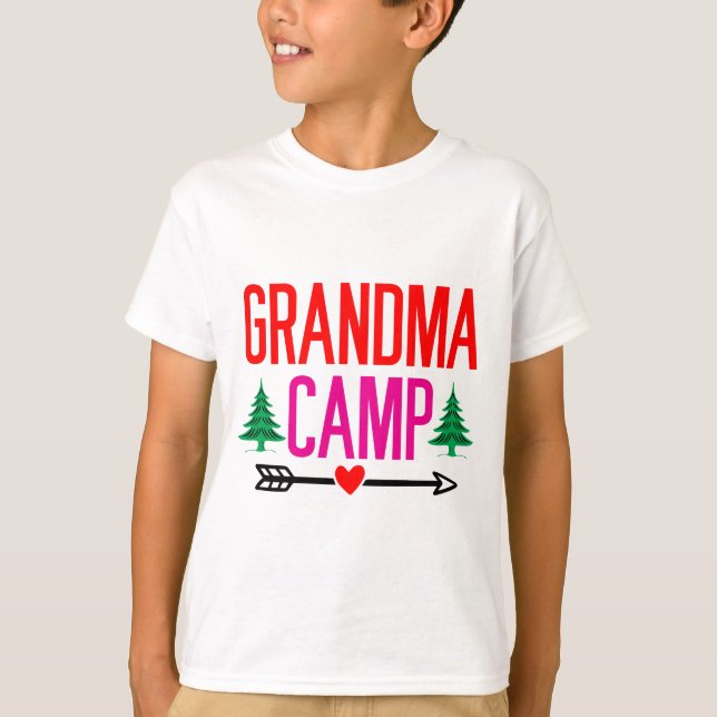 T-shirt Camp de grand-mère (Devant)
