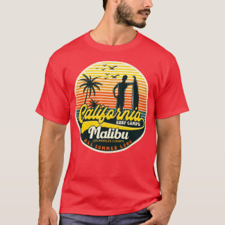 T-shirt Camp de Surf californien Malibu